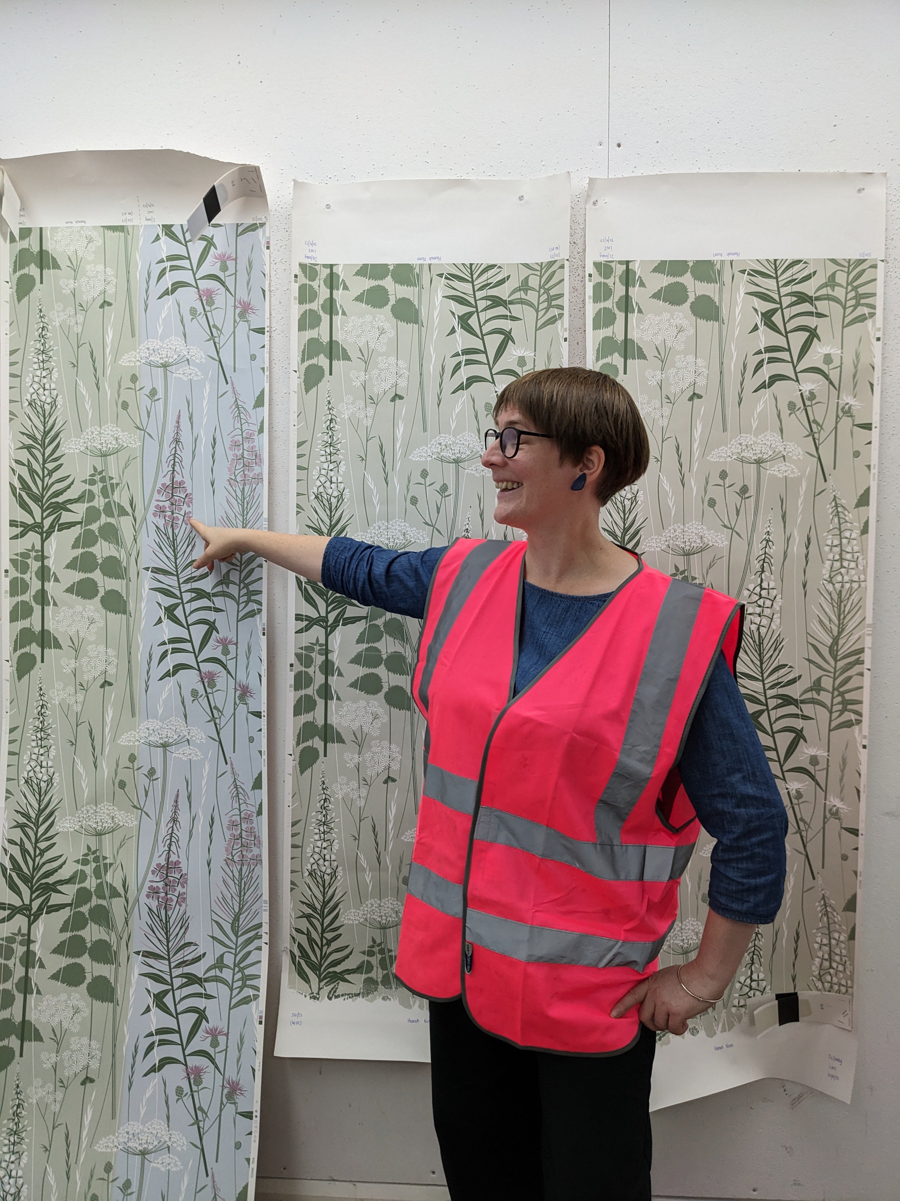 hi-vis visitors jacket at Anstey wallpaper