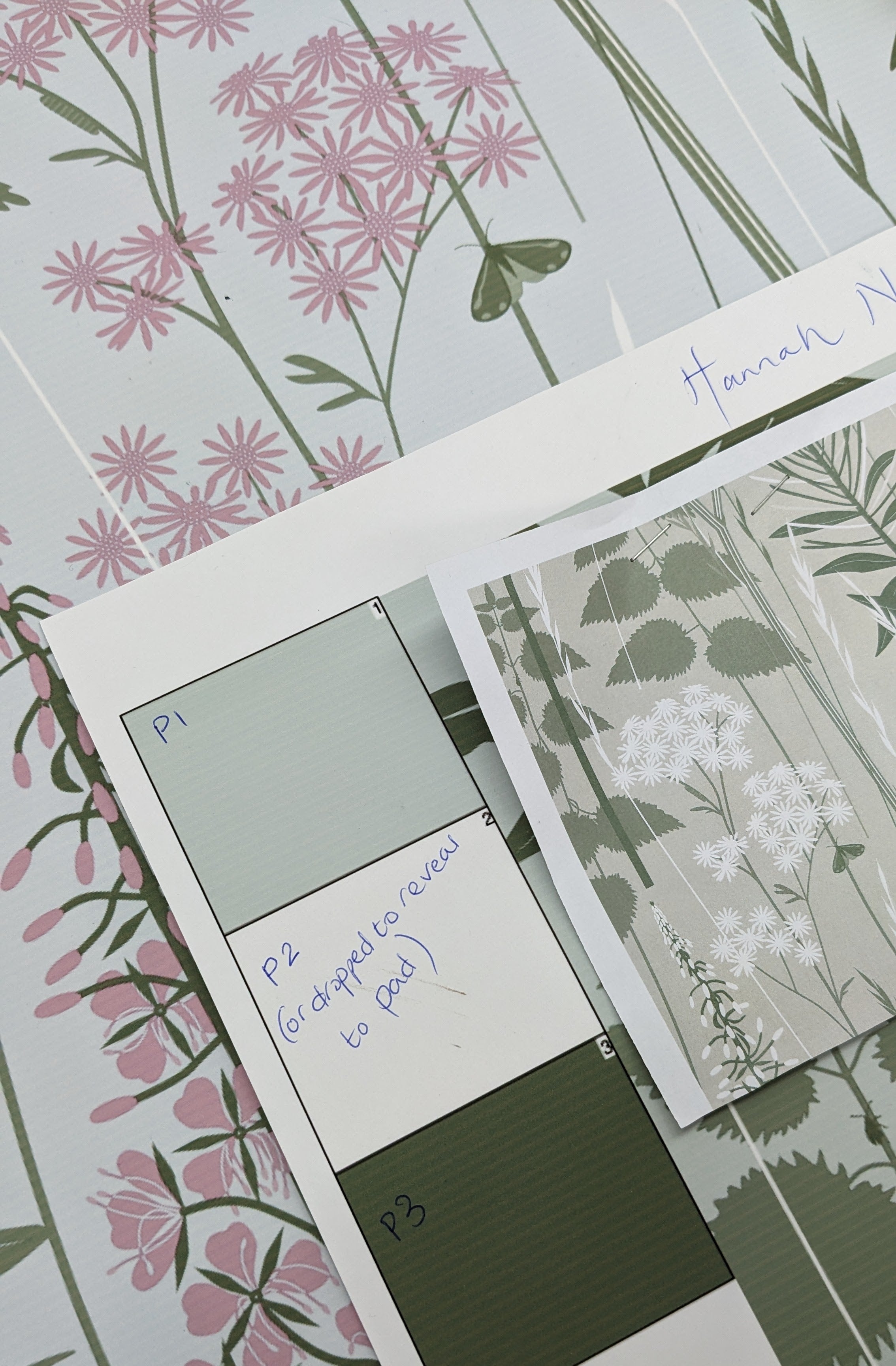 colour proofing wild edge wallpaper