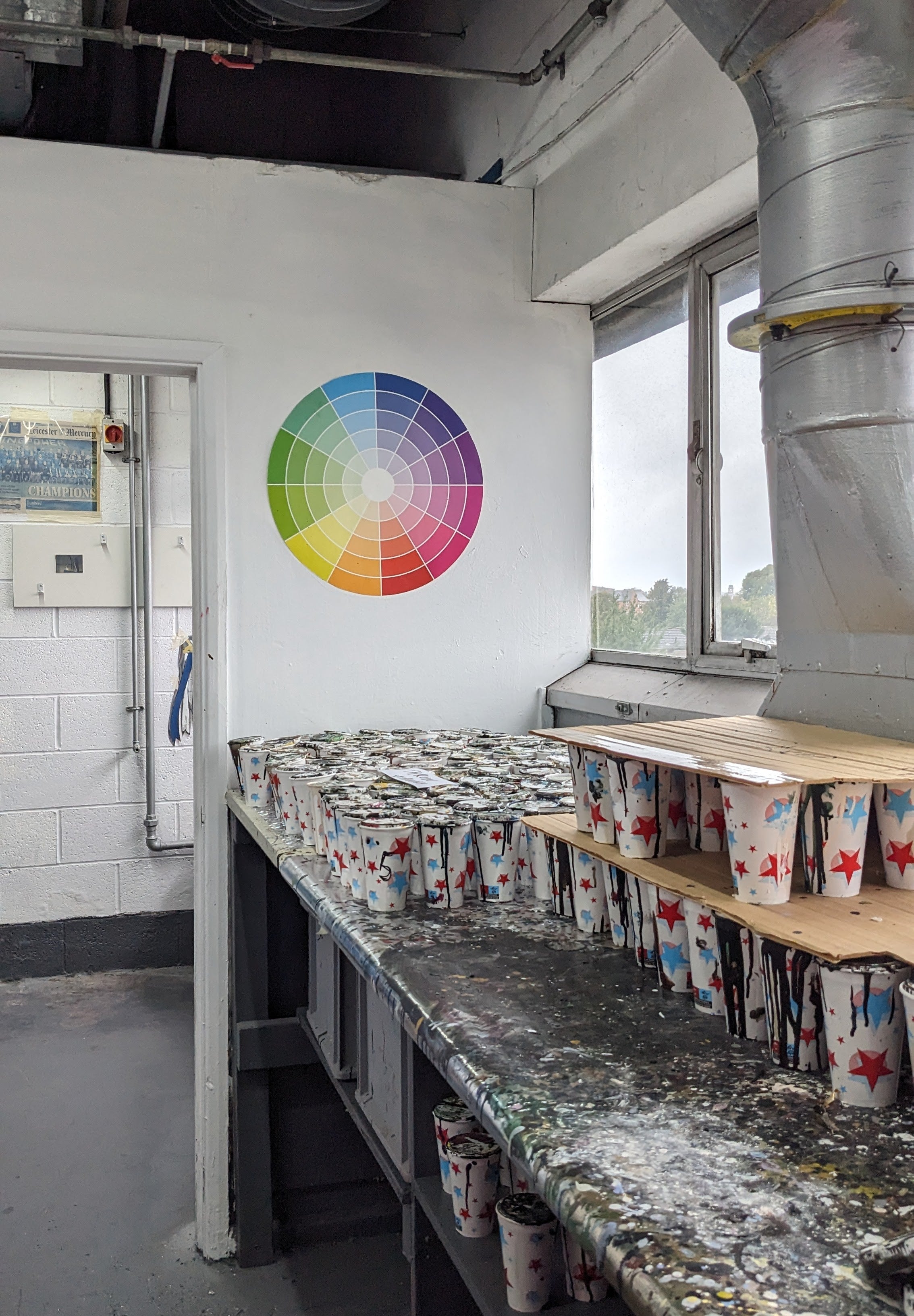 the colour room at the factory
