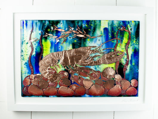 Artisan Intricate Lobster Large Oblong Art Frame