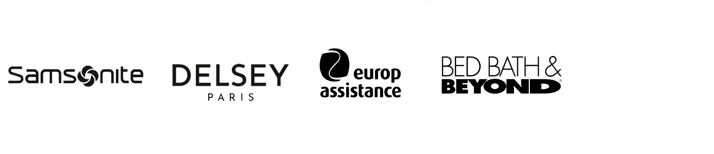 LugLoc Partner Brands - Samsonite, Delsey, Europe Assistance, Bed Bath and Beyond