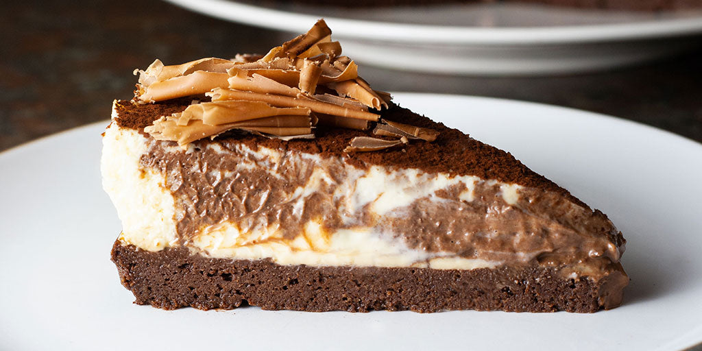 Chocolate Ripple Baked Cheesecake – Lo-Dough