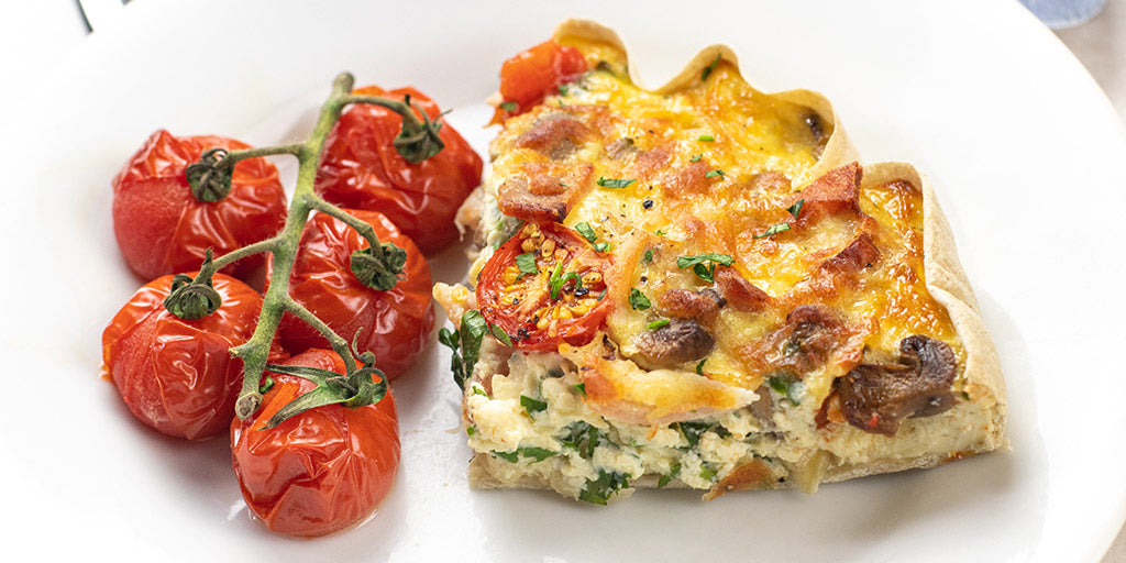 Low-Calorie Full English Breakfast Quiche