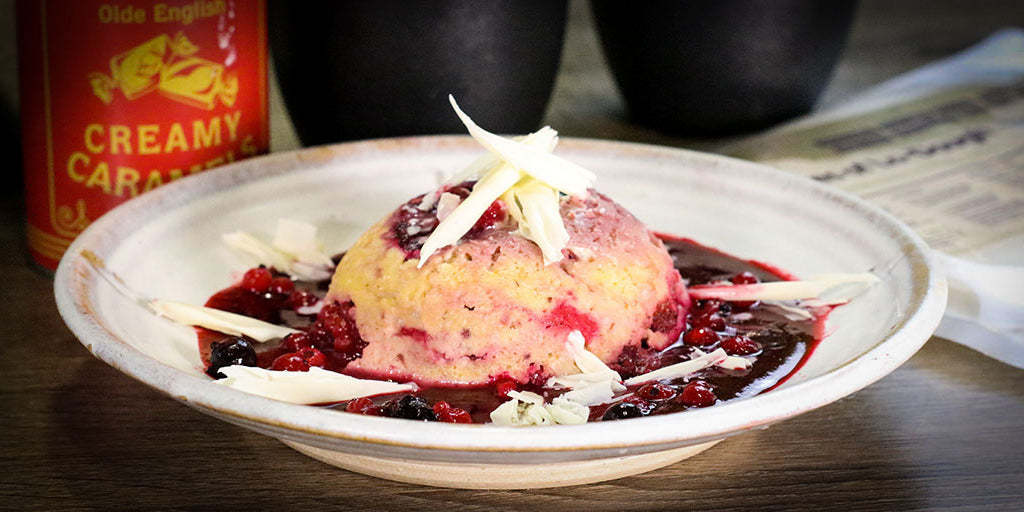 White Chocolate & Summer Fruit Mug Cake