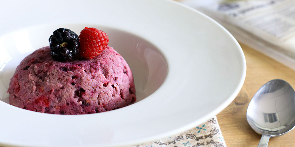 Blackberry & Raspberry Mug Cake