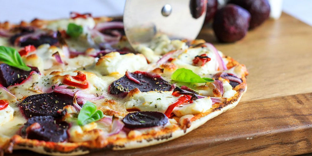 Creamy Goat's Cheese & Beetroot Pizza – Lo-Dough