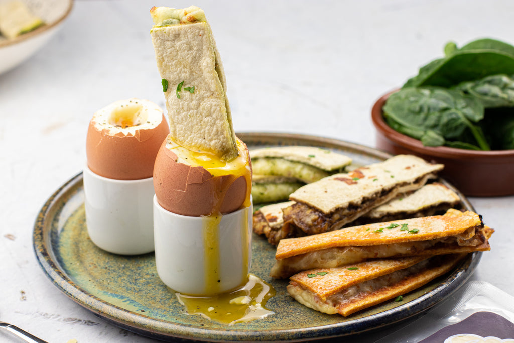 Low carb egg and soldiers