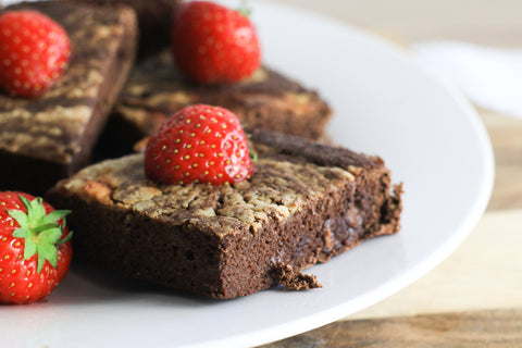 Strawberry & Cream Brownies low calorie 