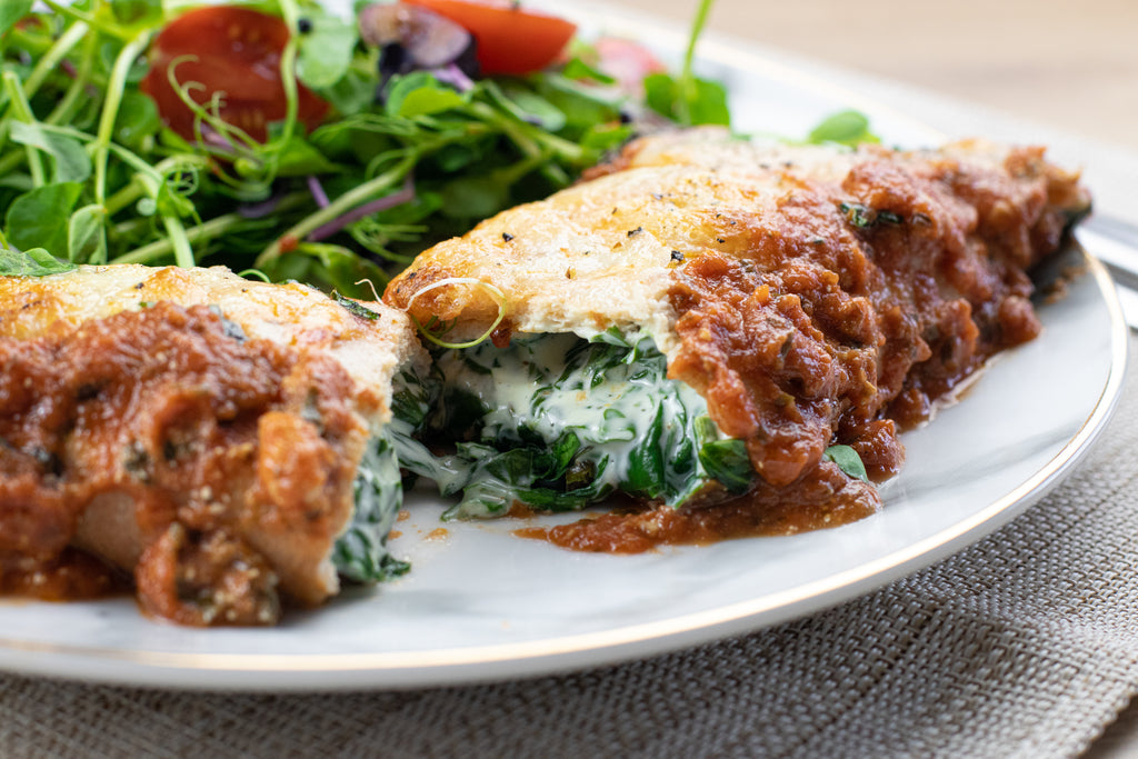 Low calorie cannelloni