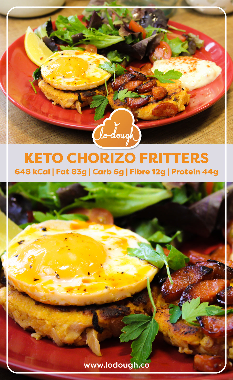 Keto Chorizo Fritters