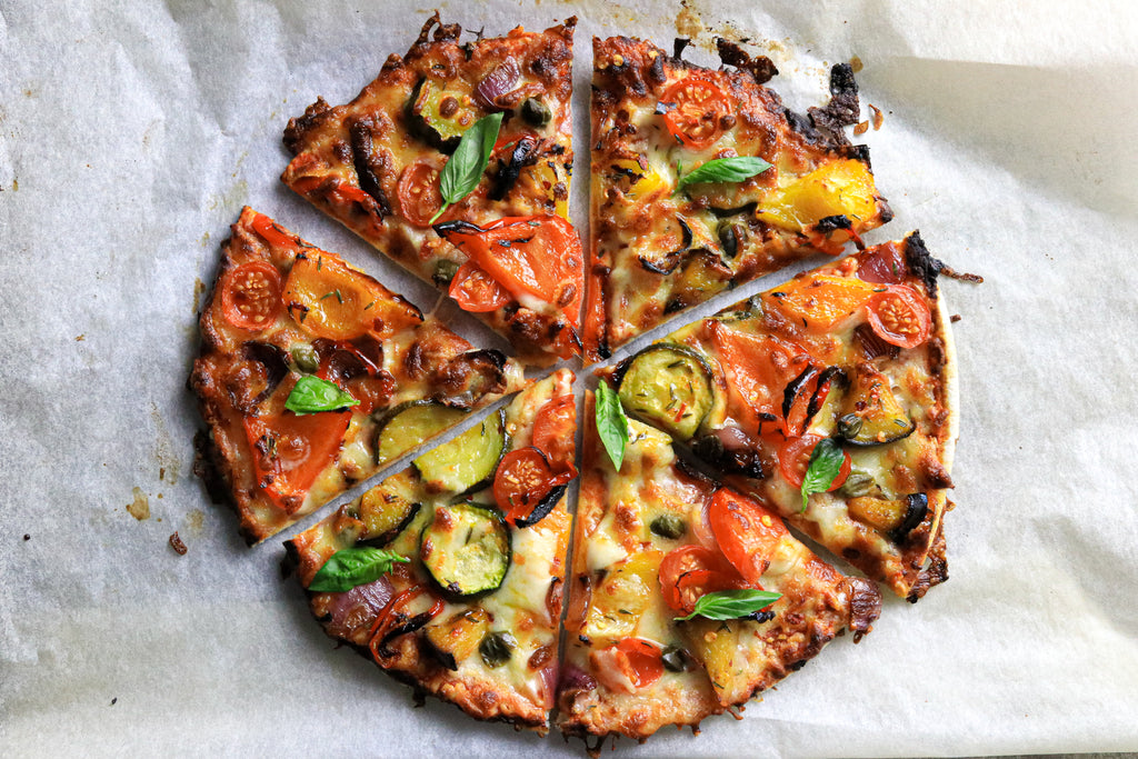 Low Calorie Spicy Veg Pizza