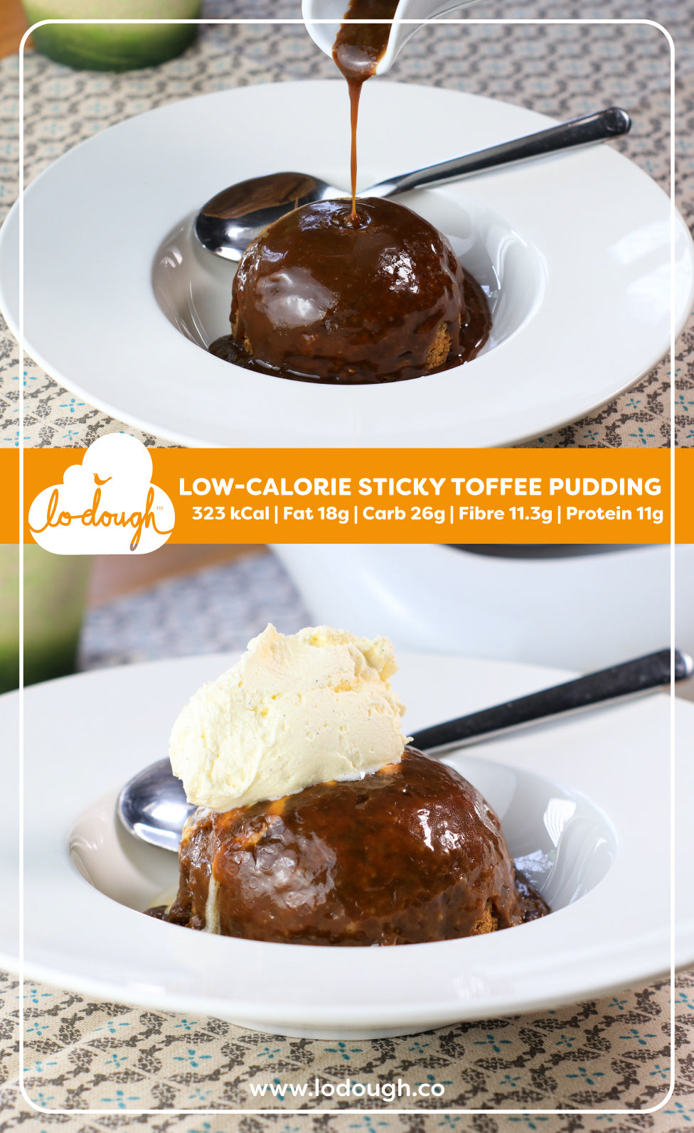 Low Carb Sticky Toffee Pudding Lo Dough