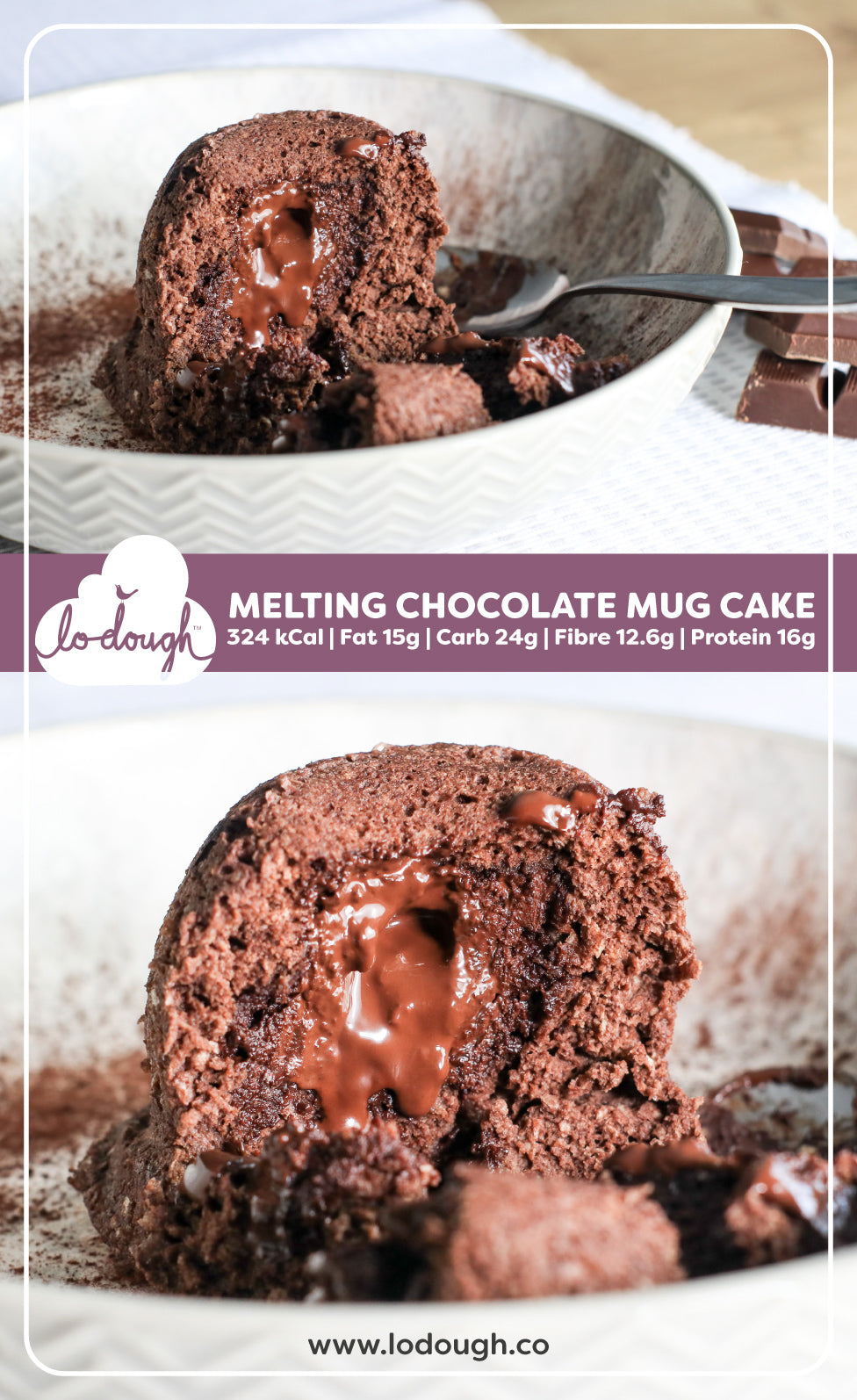 Low Calorie Mug Cake with Melting Chocolate | Healthy Dessert Recipes ...