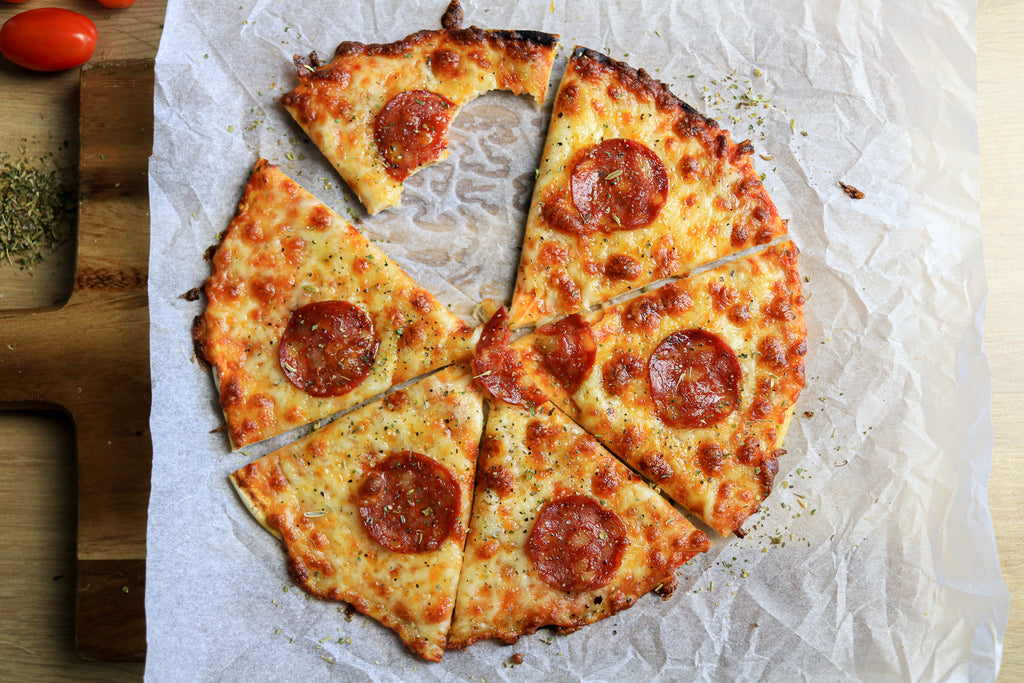 low carb pepperoni pizza