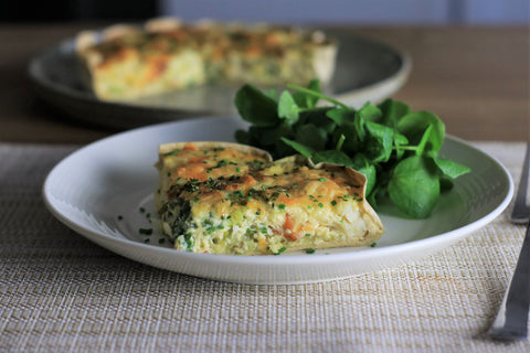 Smoked Haddock and Leek Quiche low carb