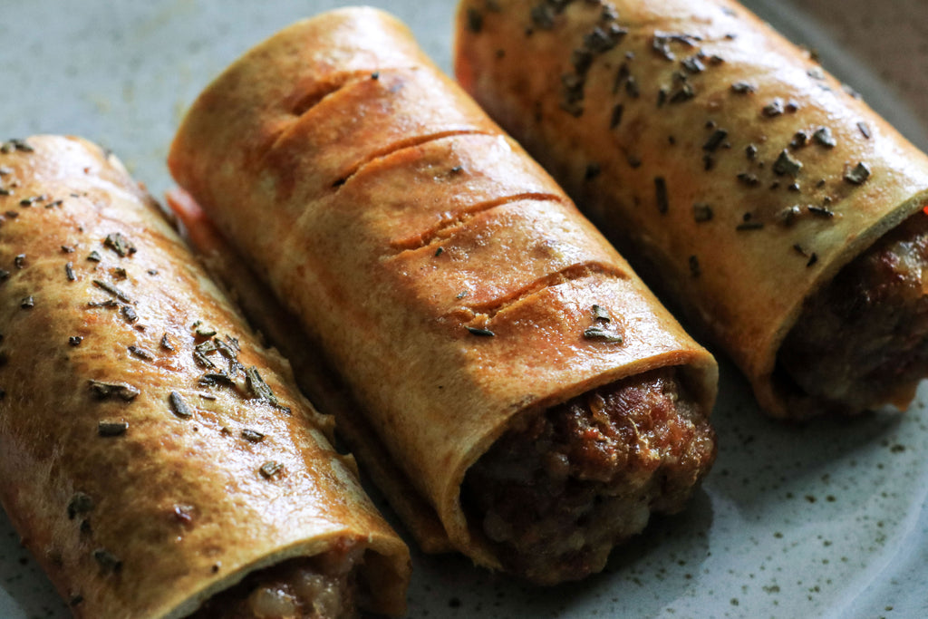 keto chorizo sausage rolls