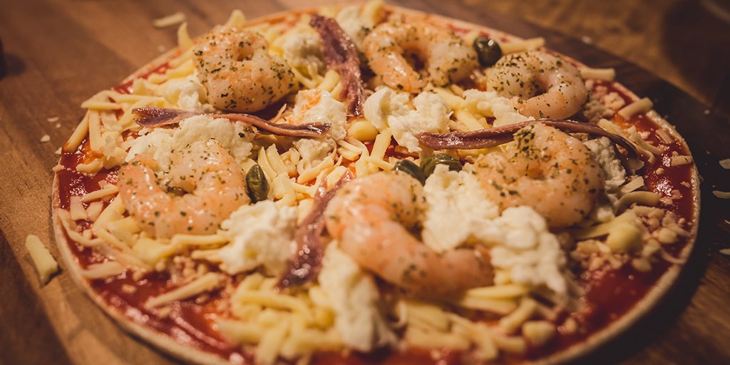 Salty Seafood Pizza