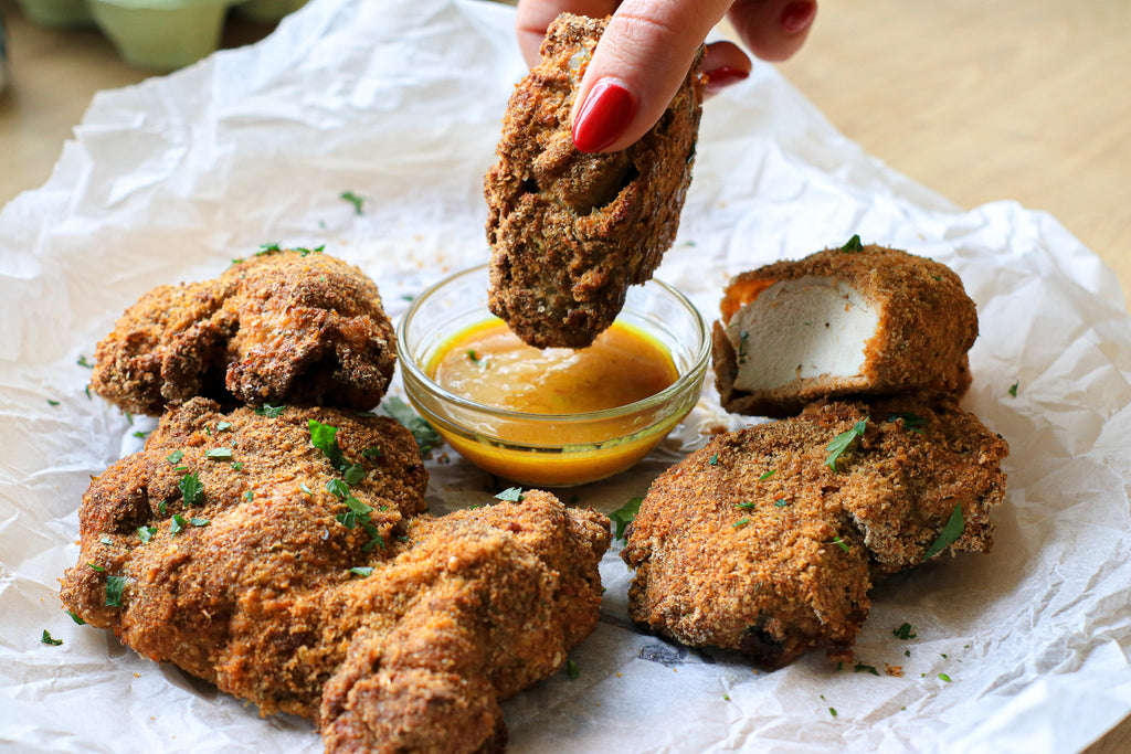Low carb healthy breaded chicken