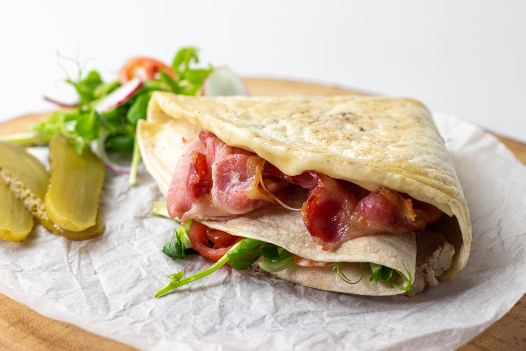 Low carb chicken and bacon toastie