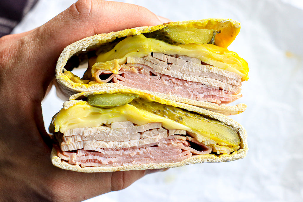 low carb Cubano toastie sandwich