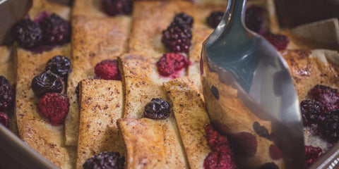 low calorie bread and butter pudding
