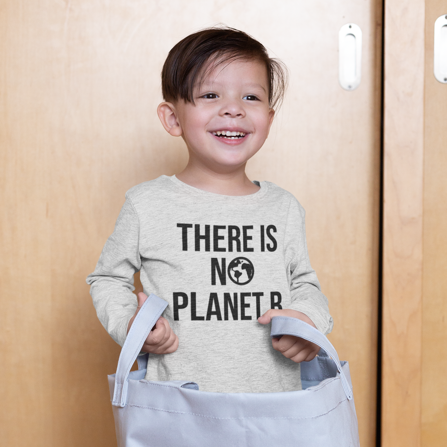 There Is No Planet B Kids Longsleeve Shirt Kmleon