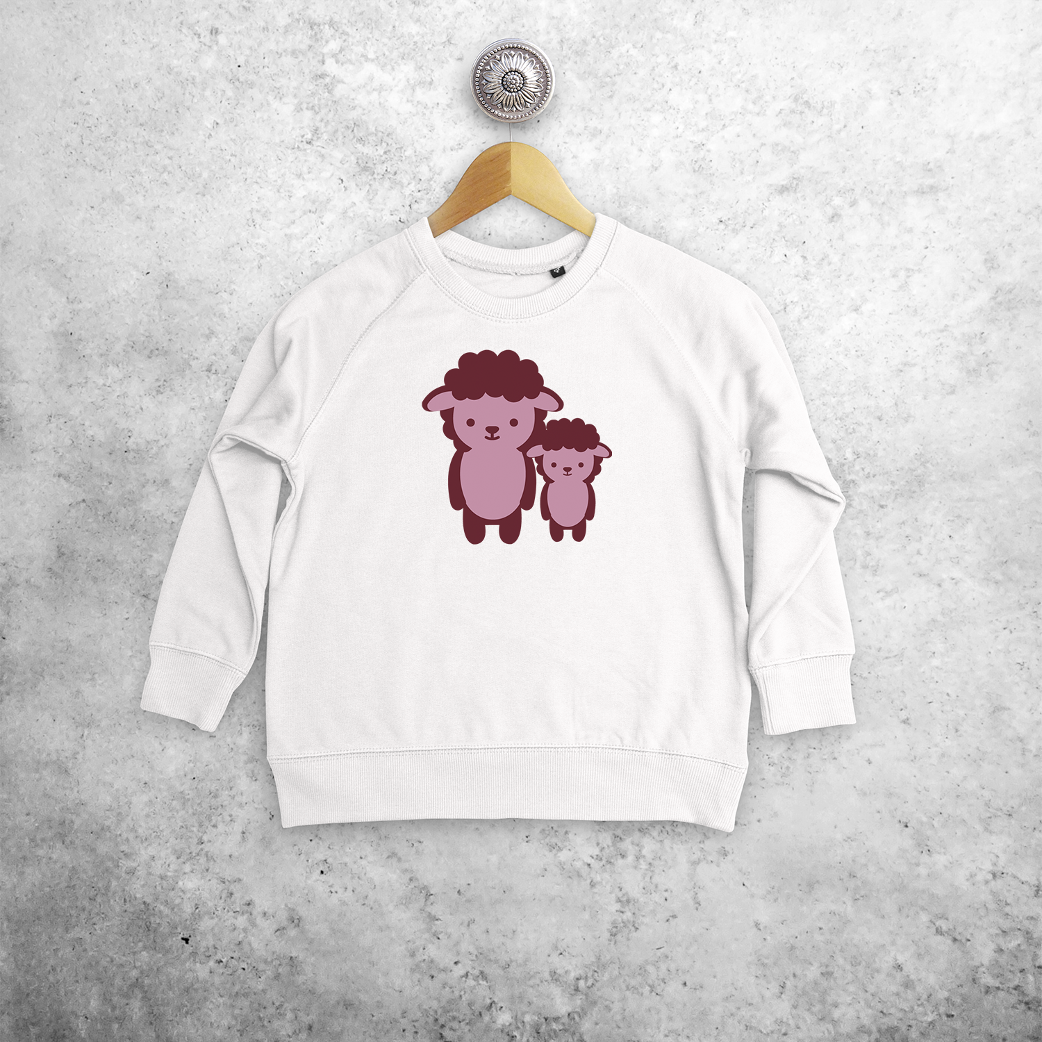 Pink sheep kids sweater