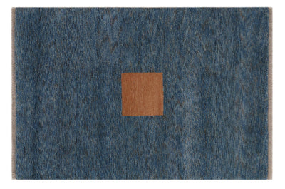 5' x 2.5' Geometric Rug, Chamallow in Blue - Revival™