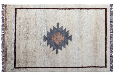 Hand-knotted Wool Rug, Coral - Karam - Revival™