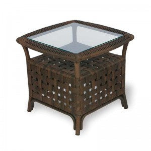 Haven Outdoor Wicker End Table Outdoor Furniture Clover Home Leisure