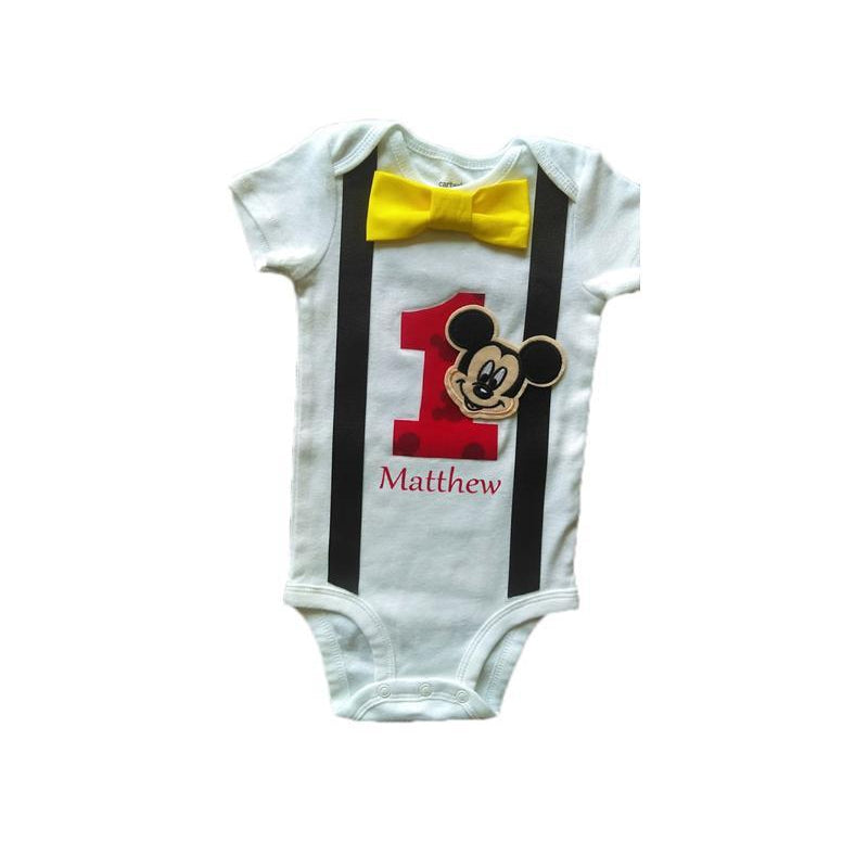 mickey mouse 1st birthday outfit blue