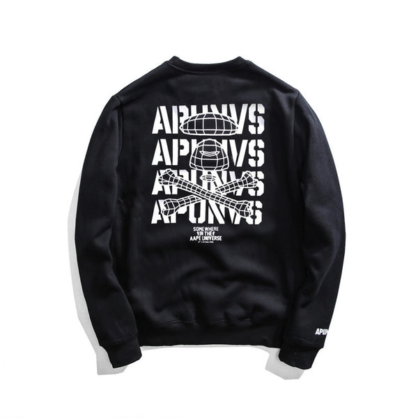 AAPE UNVS Printed Graphic Sweater [Pre-Order] Color: Black/Red