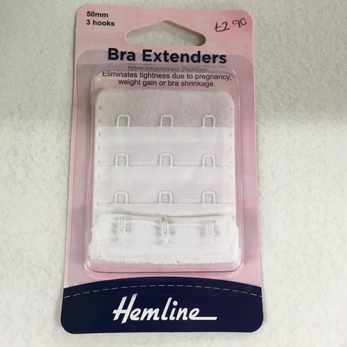 Hemline White Bra Extender 38mm