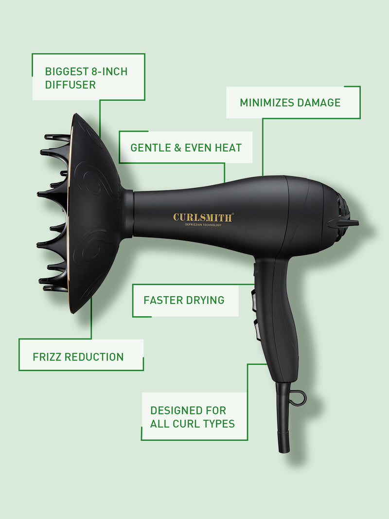 Defrizzion Dryer & XXL Diffuser – Curlsmith USA