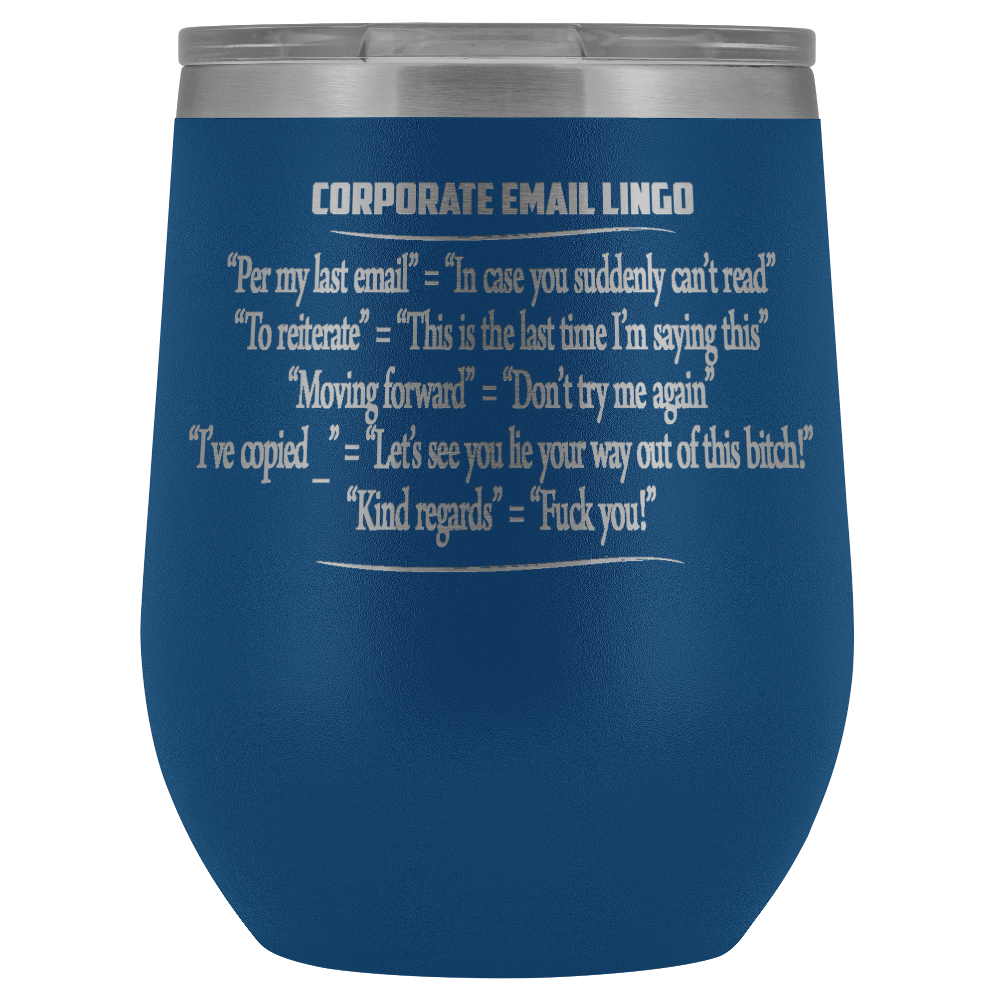 corporate email lingo coffee mug