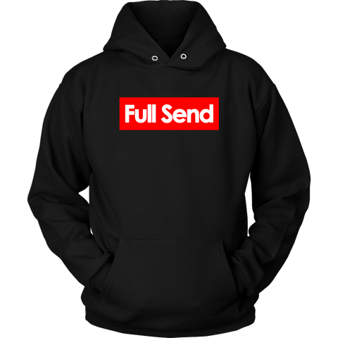 full send university hoodie