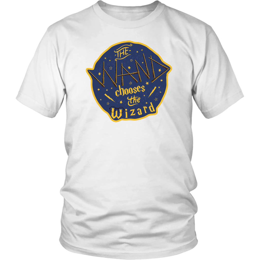 The Wand Chooses The Wizard T-Shirt - Magic Potter Patronus Tee Shirt ...
