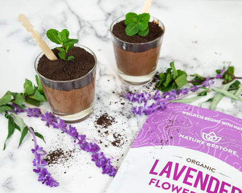 organic lavender flower recipes chocolate pudding cups
