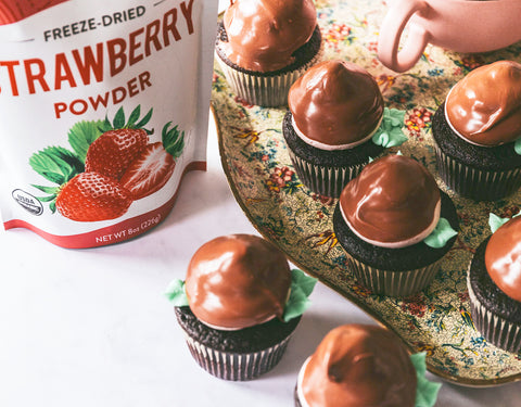 Nature Restore Freeze Dried Strawberry Powder Chocolate Cupcake Recipe