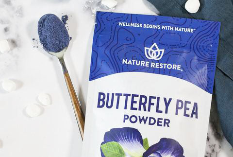 Nature Restore Butterfly Pea Powder- natural blue food coloring powder