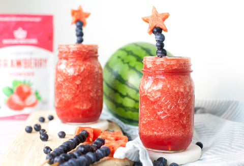 Frose recipe watermelon and strawberry rose smoothie