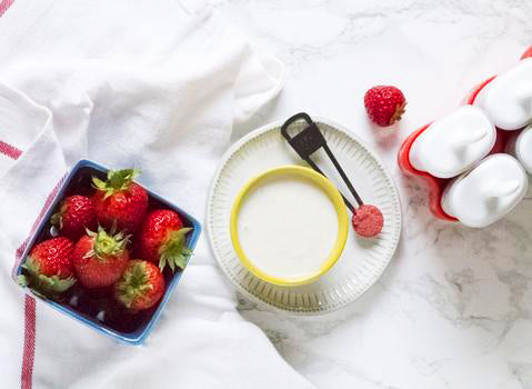 Vegan Strawberry Yogurt Popsicles