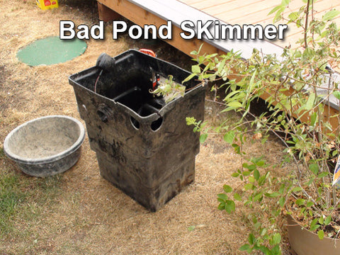 Skimmer-ectomies are the replacement of conventional pond skimmers with HydroClean pond skimmers