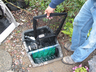 HydroClean pond skimmers are easy to clean