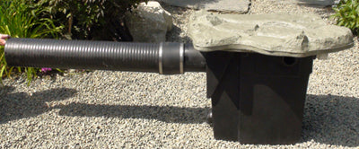 Hydro Clean pond skimmers can be remotely installed away from the pond edge