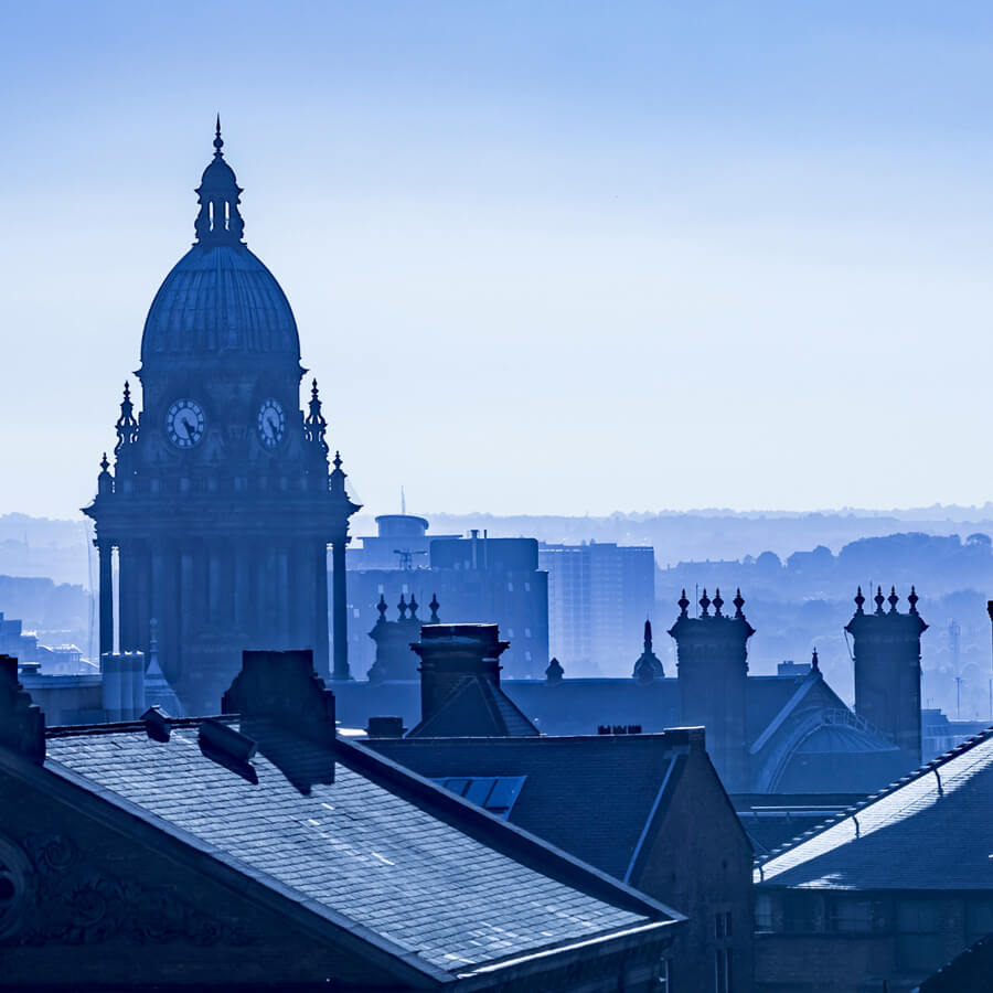 rooftop view of Leeds