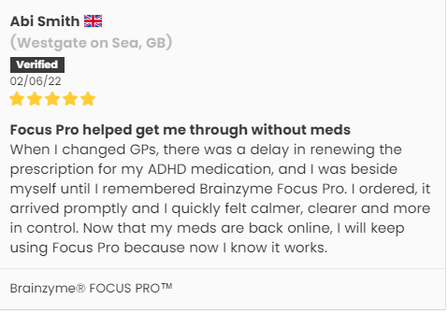 customer review of Brainzyme® FOCUS PRO™