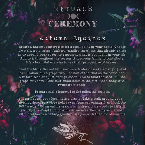 Autumn Equinox Rituals and Ceremonies-- Honey & Sage Co. 