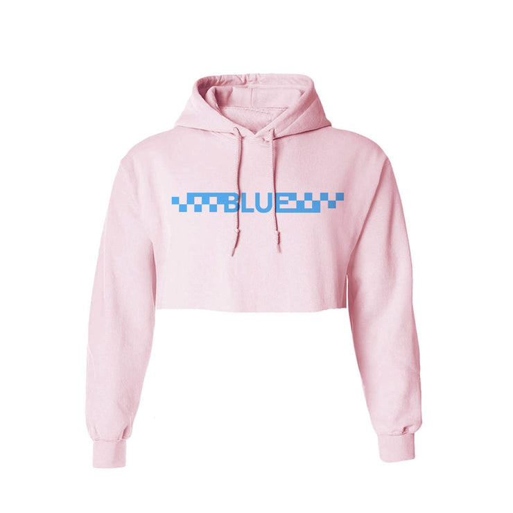 blue checkered hoodie