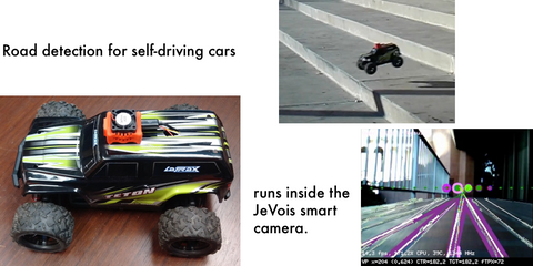Autonomous driving with JeVois